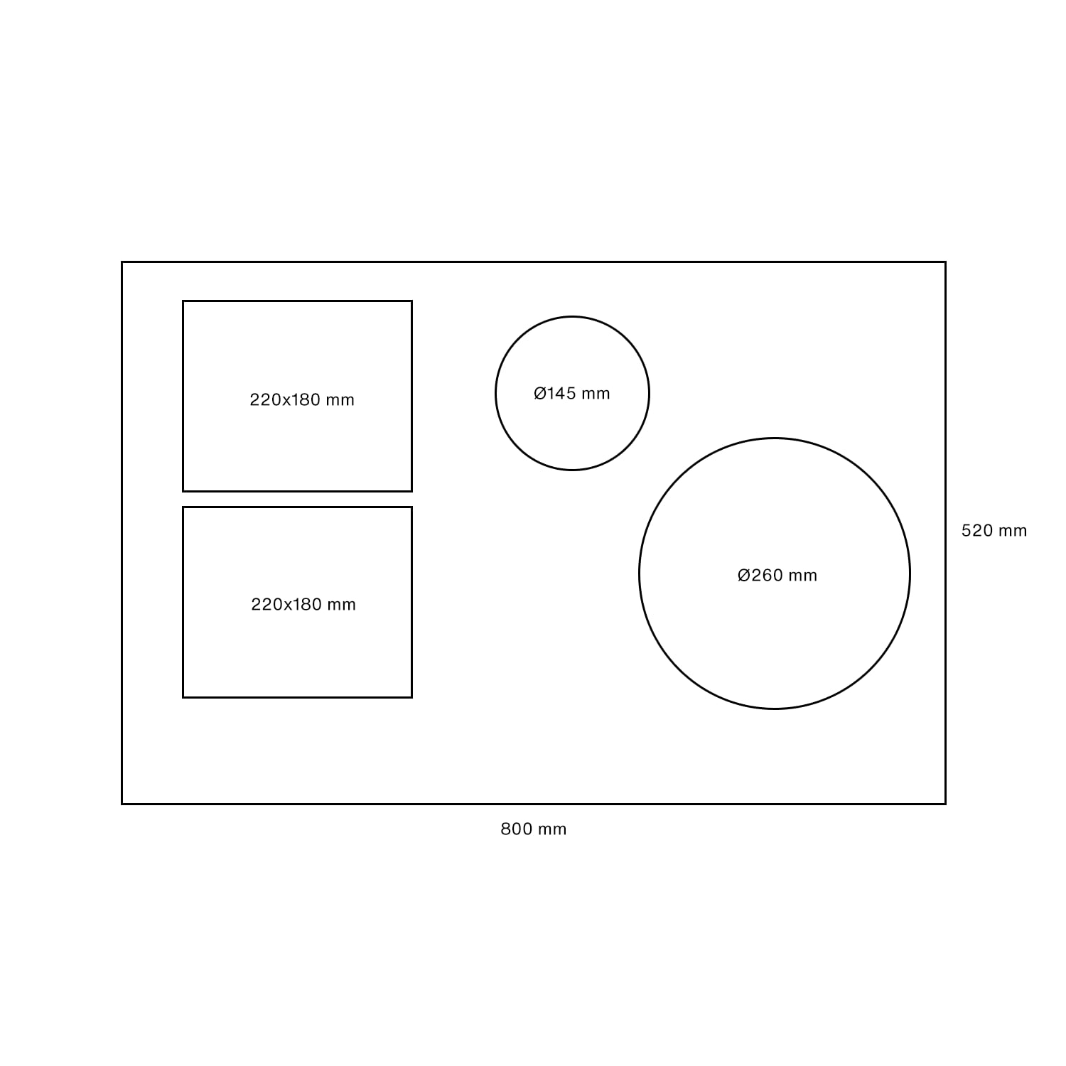 Granit 80, blankt glas