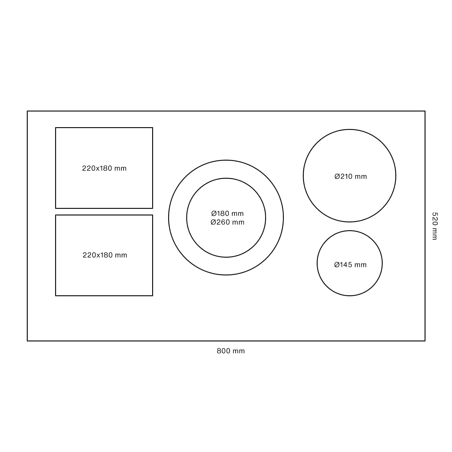Granit 90, blankt glas